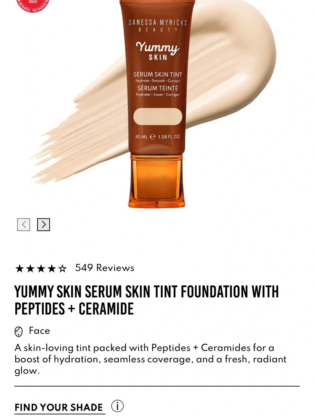 Danessa Myricks Beauty Yummy Skin Serum Skin Tint